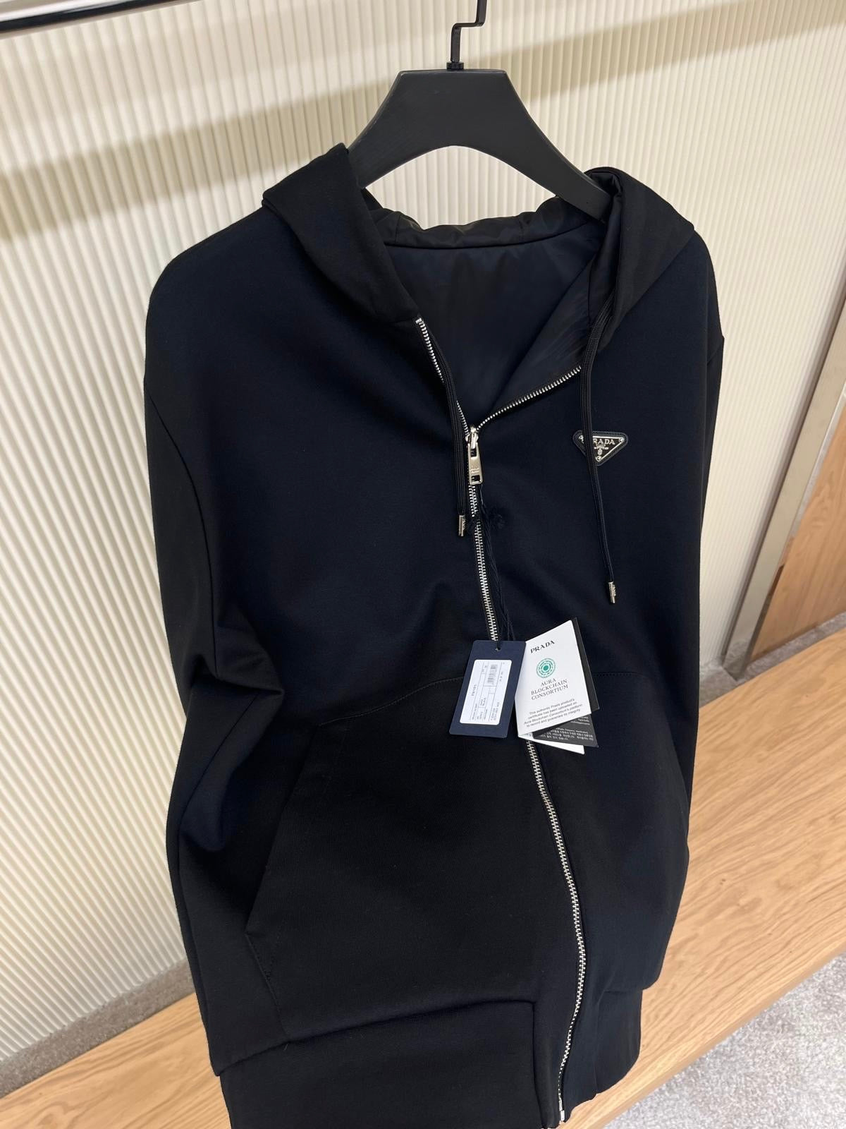 Prada Reversible jacket with enamel logo