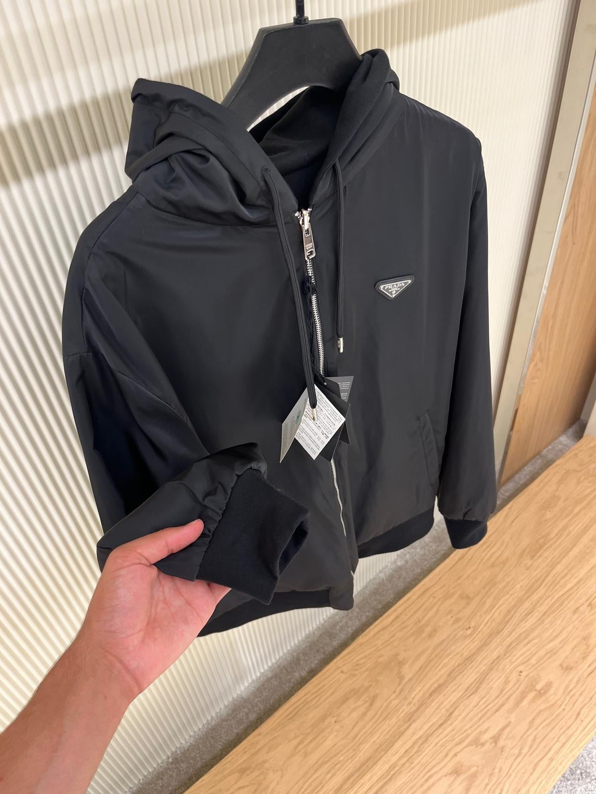 Prada Reversible jacket with enamel logo