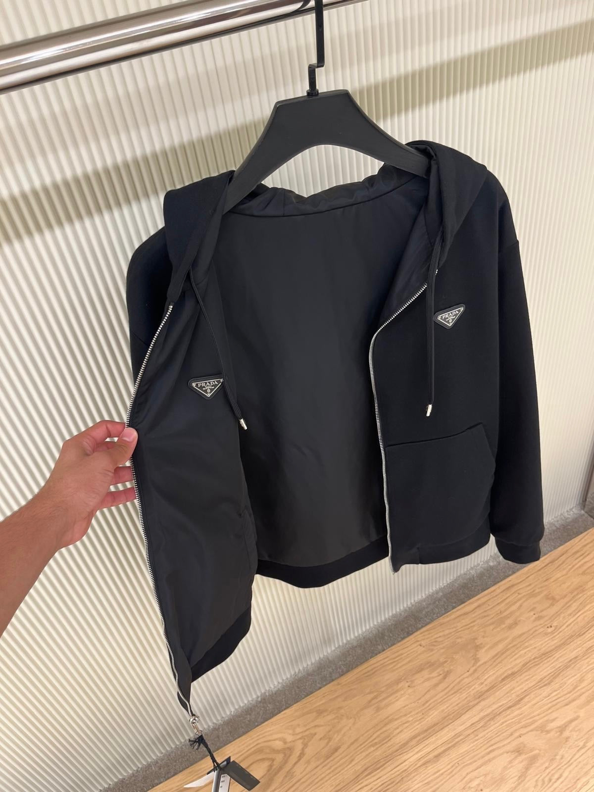 Prada Reversible jacket with enamel logo