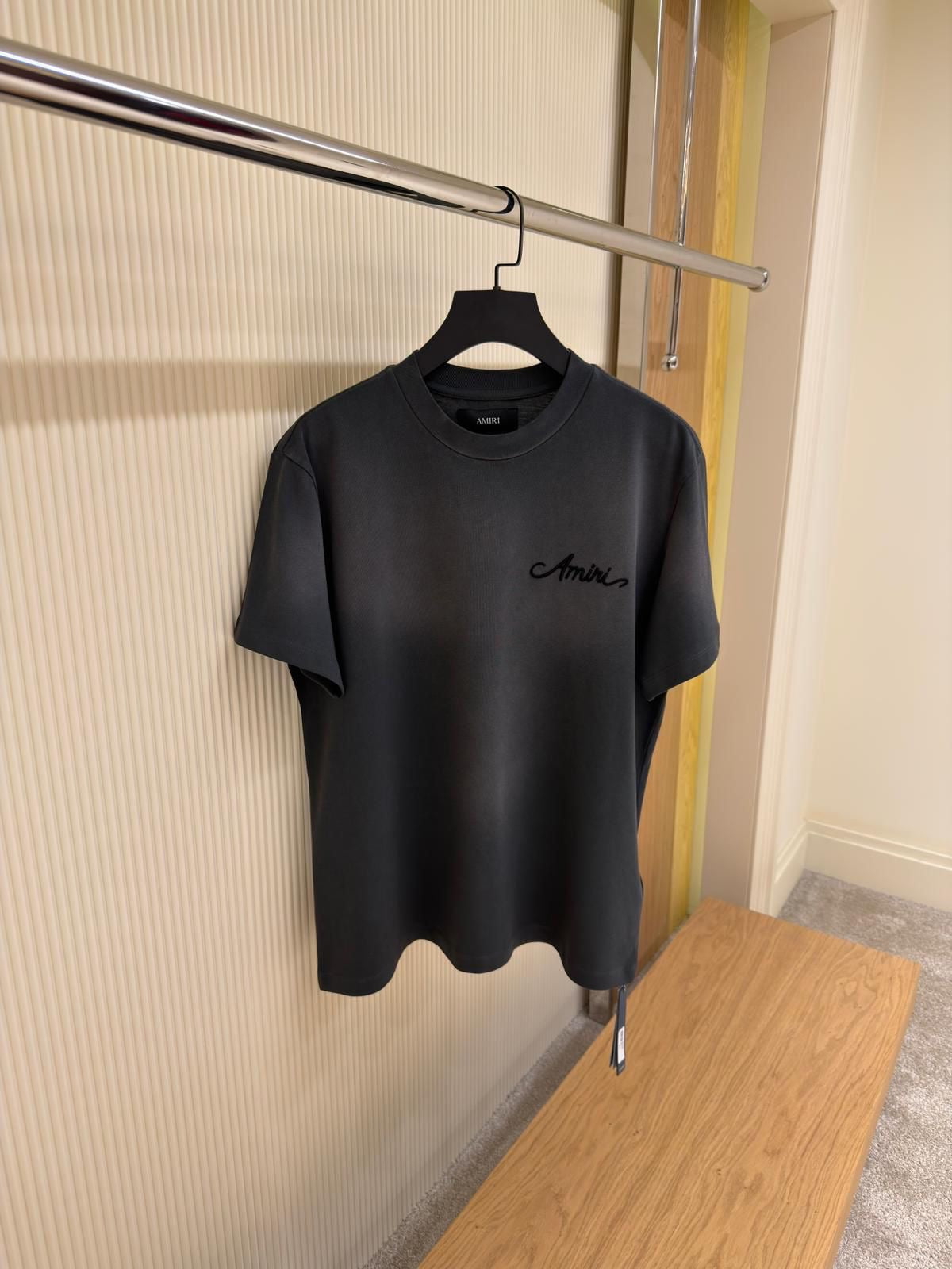 AMIRI Bleach Bandana Patch T shirt Black