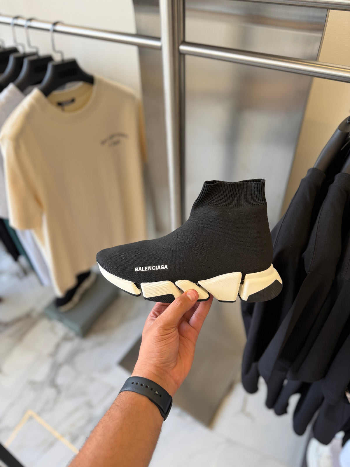 BALENCIAGA black and white