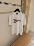 LV Embroidered Short-Sleeved T-Shirt